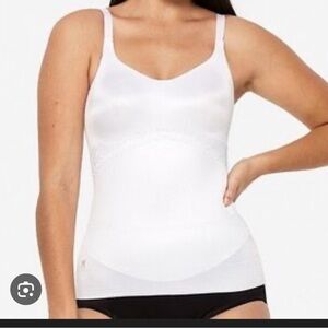 Ruby Ribbon white camisole tank top 38 compression post surgical